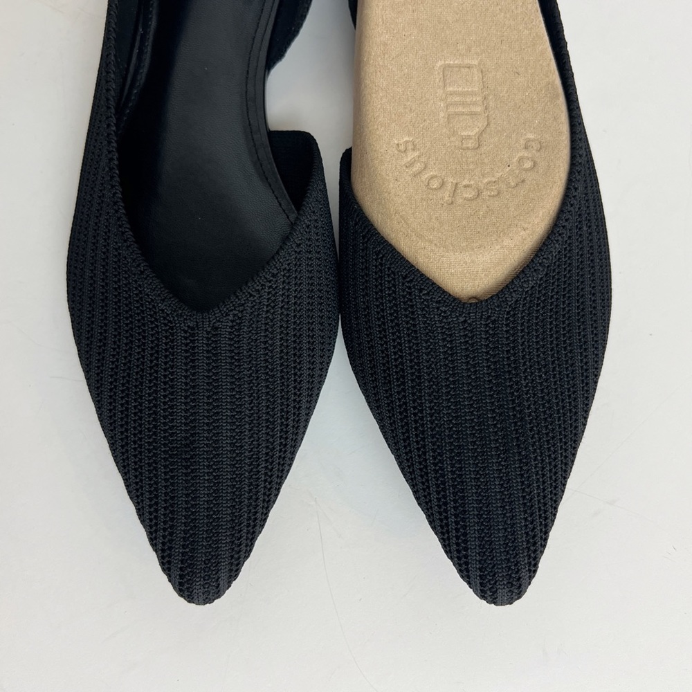 ✖️SOLD✖️•VIVAIA• Pointed-Toe Flats (Melia 2.0 Classic) in Black - Picture 8 of 15